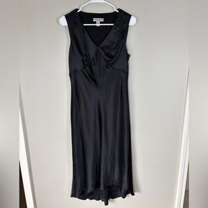 Vintage Y2K Valerie Steven’s Black Silk Dress Size 8
